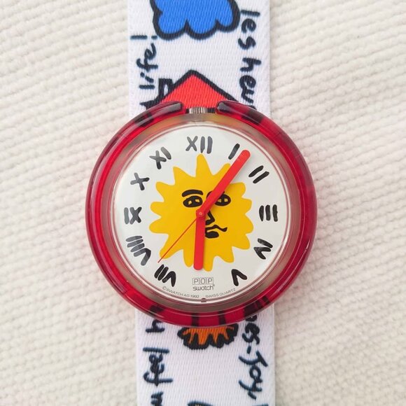 Swatch Pop Enjoy It PMK107 NOS 1990s Watch JC de Castelbajac Vintage Celestial - Picture 1 of 8